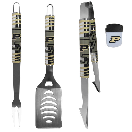 Purdue Boilermakers 3 pc BBQ Set and Chip Clip - Flyclothing LLC