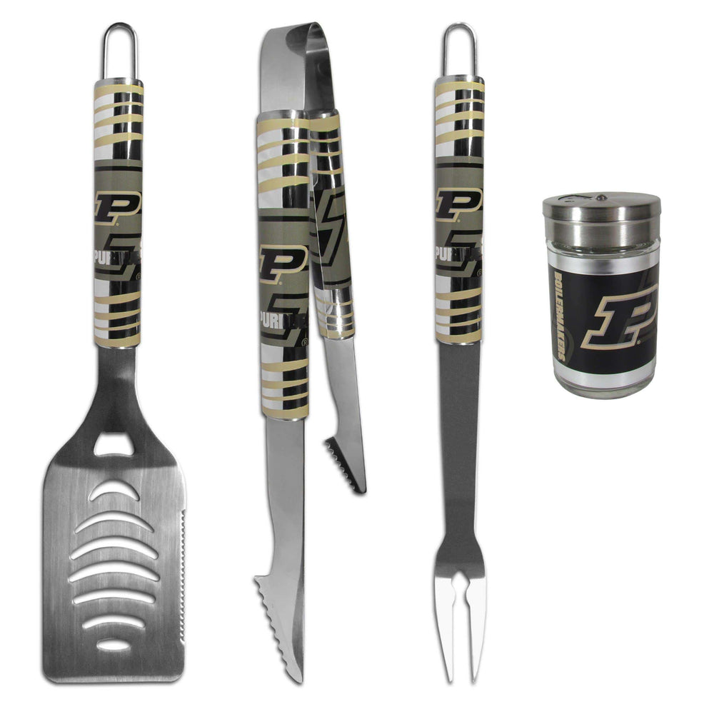 Purdue Boilermakers 3 pc Tailgater BBQ Set and Season Shaker - Siskiyou Buckle - Flyclothing LLC