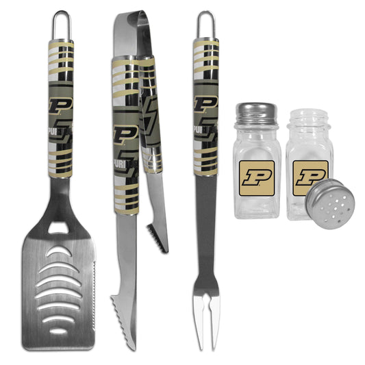 Purdue Boilermakers 3 pc Tailgater BBQ Set and Salt and Pepper Shakers - Flyclothing LLC