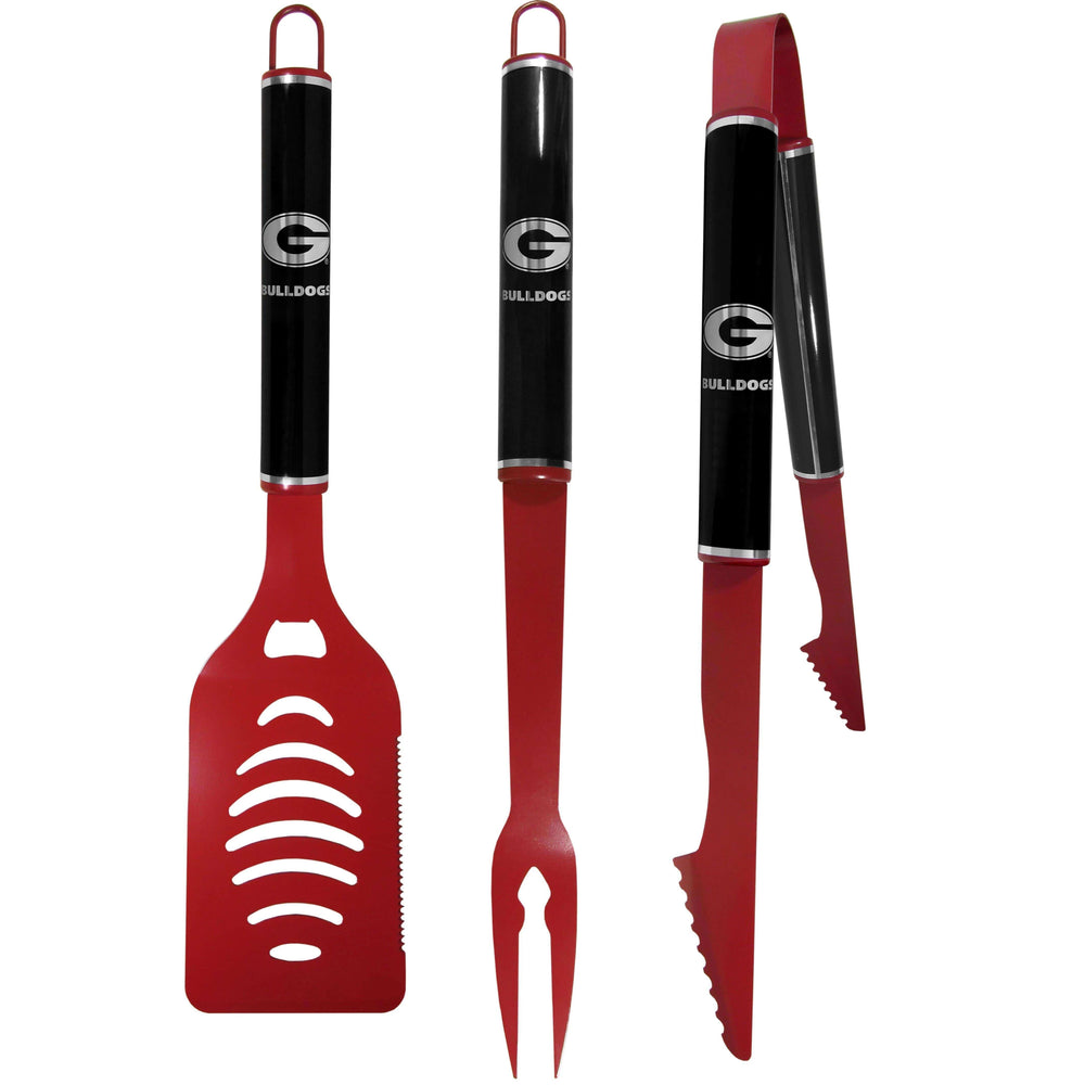 Georgia Bulldogs 3 pc Color and Black BBQ Set - Siskiyou Buckle - Flyclothing LLC