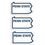 Penn St. Nittany Lions Home State Decal, 3pk - Siskiyou Buckle - Flyclothing LLC