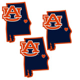 Auburn Tigers Home State Decal, 3pk - Siskiyou Buckle - Flyclothing LLC