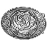 Western Rose Antiqued Belt Buckle - Siskiyou Buckle - Flyclothing LLC