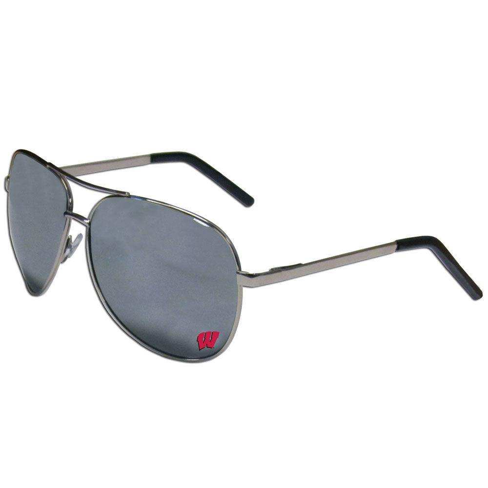 Wisconsin Badgers Aviator Sunglasses - Siskiyou Buckle - Flyclothing LLC