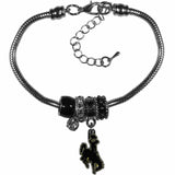 Wyoming Cowboy Euro Bead Bracelet - Siskiyou Buckle - Flyclothing LLC