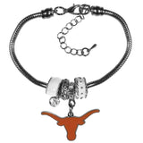 Texas Longhorns Euro Bead Bracelet - Siskiyou Buckle - Flyclothing LLC