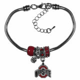 Ohio St. Buckeyes Euro Bead Bracelet - Siskiyou Buckle - Flyclothing LLC