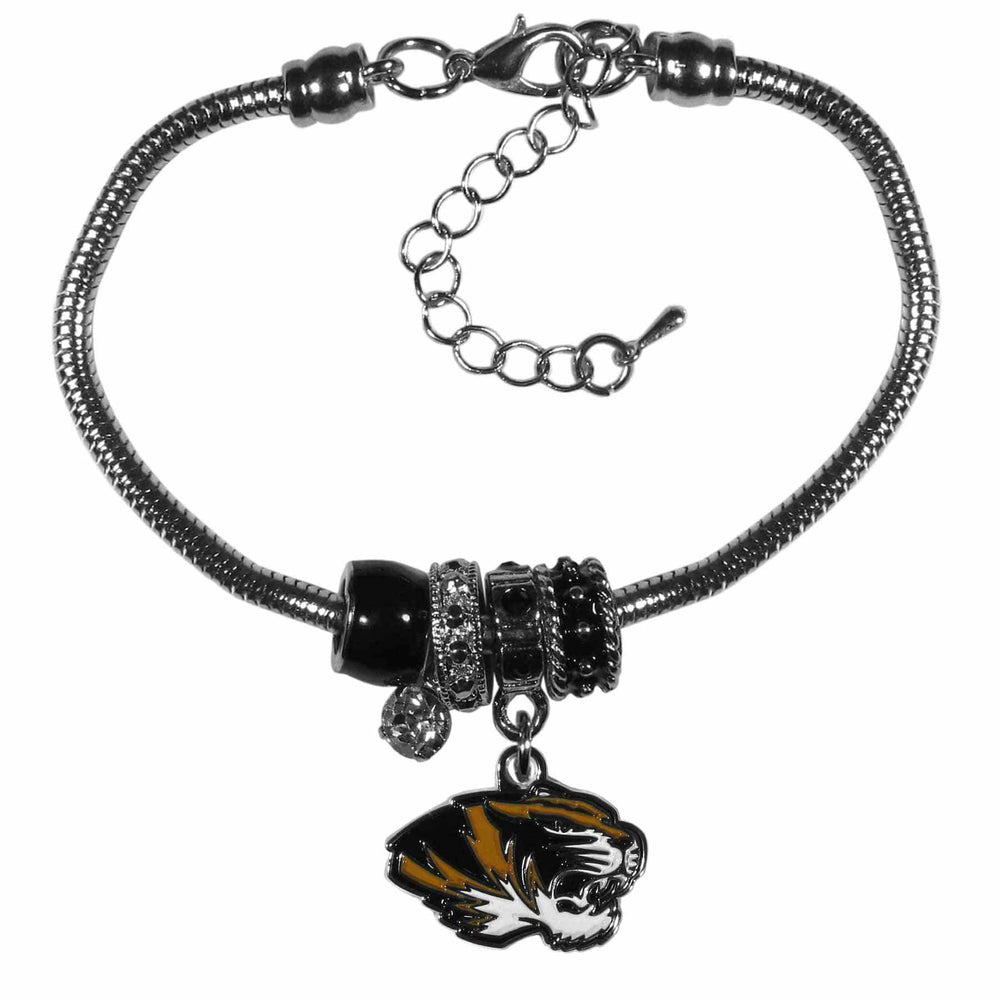 Missouri Tigers Euro Bead Bracelet - Siskiyou Buckle - Flyclothing LLC
