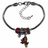 Arizona St. Sun Devils Euro Bead Bracelet - Siskiyou Buckle - Flyclothing LLC