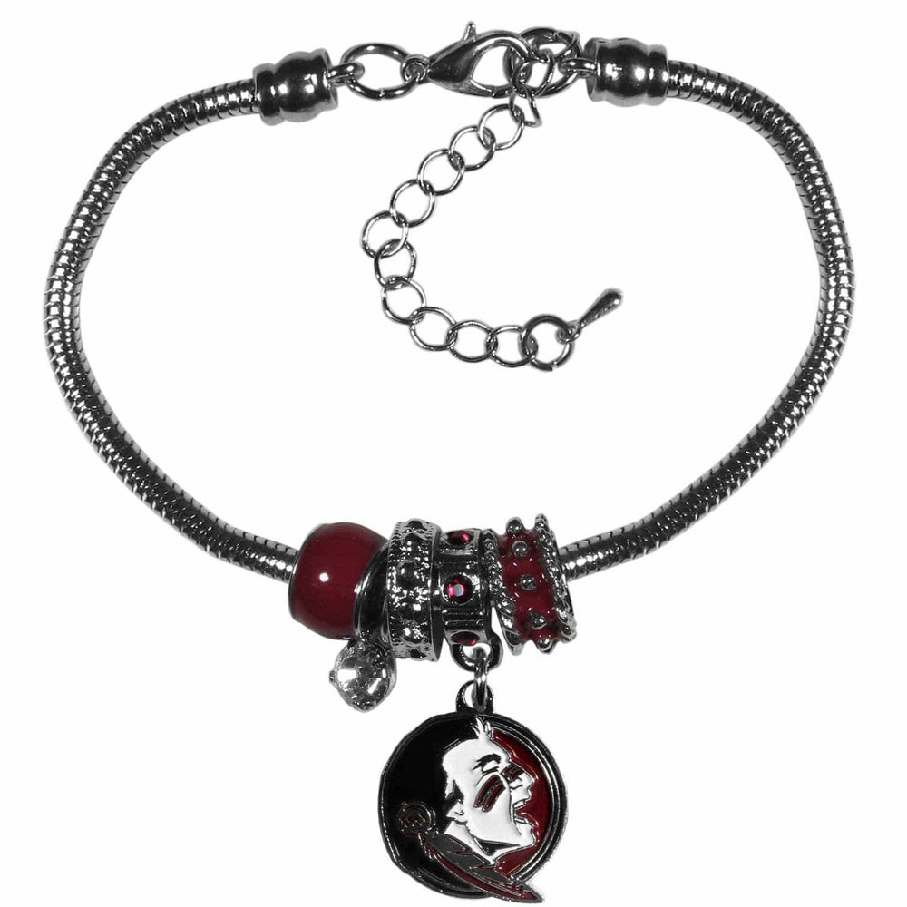 Florida St. Seminoles Euro Bead Bracelet - Siskiyou Buckle - Flyclothing LLC