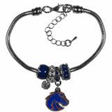Boise St. Broncos Euro Bead Bracelet - Siskiyou Buckle - Flyclothing LLC