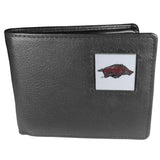 Arkansas Razorbacks Leather Bi-fold Wallet Packaged in Gift Box - Siskiyou Buckle - Flyclothing LLC
