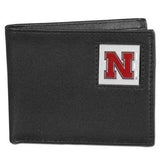 Nebraska Cornhuskers Leather Bi-fold Wallet Packaged in Gift Box - Siskiyou Buckle - Flyclothing LLC
