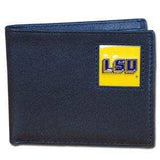 LSU Tigers Leather Bi-fold Wallet - Siskiyou Buckle - Flyclothing LLC