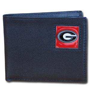 Georgia Bulldogs Leather Bi-fold Wallet - Siskiyou Buckle - Flyclothing LLC