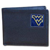 W. Virginia Mountaineers Leather Bi-fold Wallet Packaged in Gift Box - Siskiyou Buckle - Flyclothing LLC