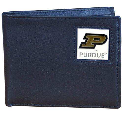 Purdue Boilermakers Leather Bi-fold Wallet - Siskiyou Buckle - Flyclothing LLC