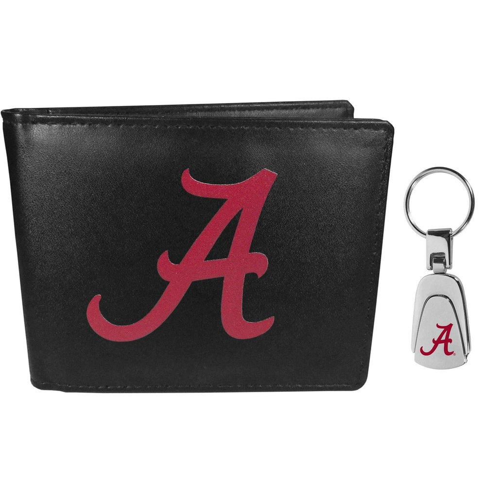 Alabama Crimson Tide Bi-fold Wallet & Steel Key Chain - Siskiyou Buckle - Flyclothing LLC
