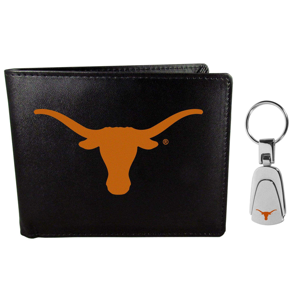 Texas Longhorns Bi-fold Wallet & Steel Key Chain - Siskiyou Buckle - Flyclothing LLC