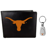 Texas Longhorns Bi-fold Wallet & Steel Key Chain - Siskiyou Buckle - Flyclothing LLC
