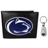 Penn St. Nittany Lions Bi-fold Wallet & Steel Key Chain - Siskiyou Buckle - Flyclothing LLC