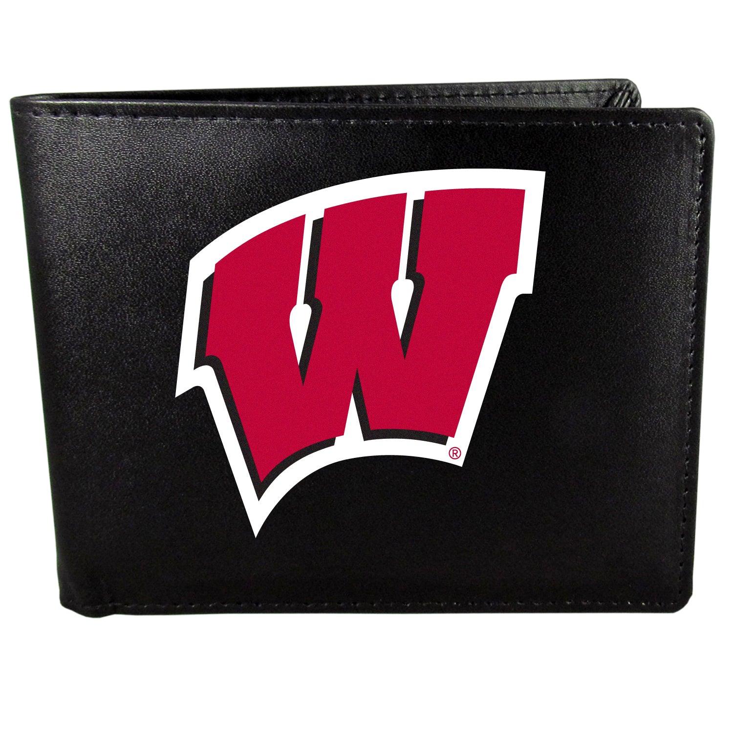 Wisconsin Badgers Bi-fold Wallet Large Logo - Flyclothing LLC