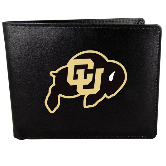 Colorado Buffaloes Bi-fold Wallet Large Logo - Flyclothing LLC
