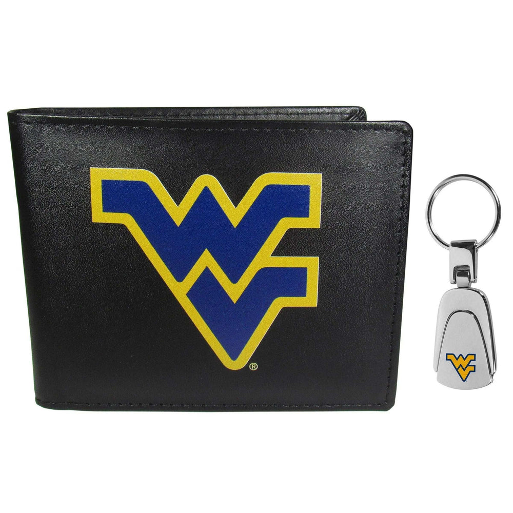 W. Virginia Mountaineers Bi-fold Wallet & Steel Key Chain - Siskiyou Buckle - Flyclothing LLC