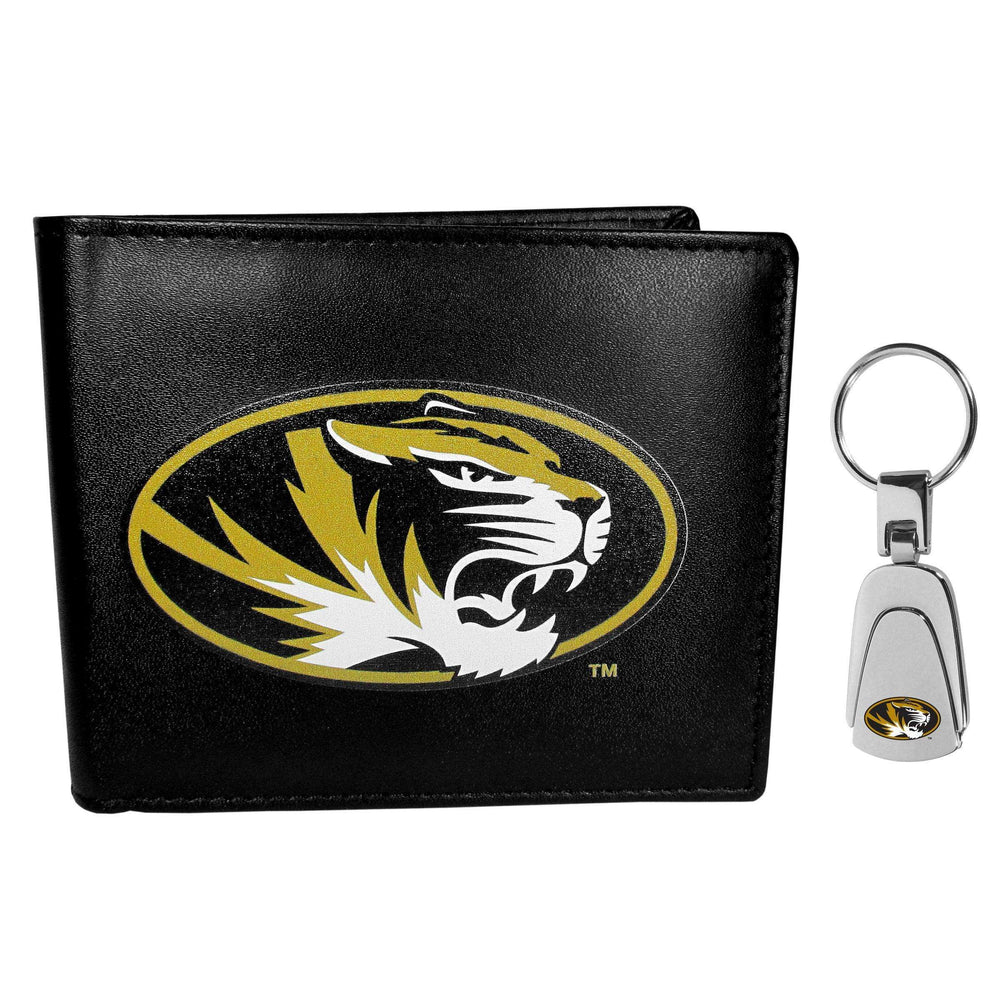 Missouri Tigers Bi-fold Wallet & Steel Key Chain - Siskiyou Buckle - Flyclothing LLC