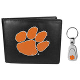Clemson Tigers Bi-fold Wallet & Steel Key Chain - Siskiyou Buckle - Flyclothing LLC