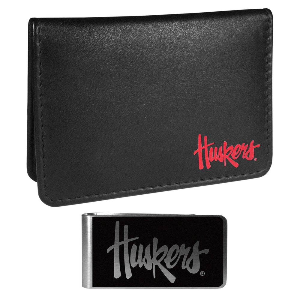 Nebraska Cornhuskers Weekend Bi-fold Wallet & Black Money Clip - Siskiyou Buckle - Flyclothing LLC