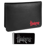 Nebraska Cornhuskers Weekend Bi-fold Wallet & Black Money Clip - Siskiyou Buckle - Flyclothing LLC