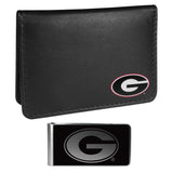 Georgia Bulldogs Weekend Bi-fold Wallet & Black Money Clip - Siskiyou Buckle - Flyclothing LLC