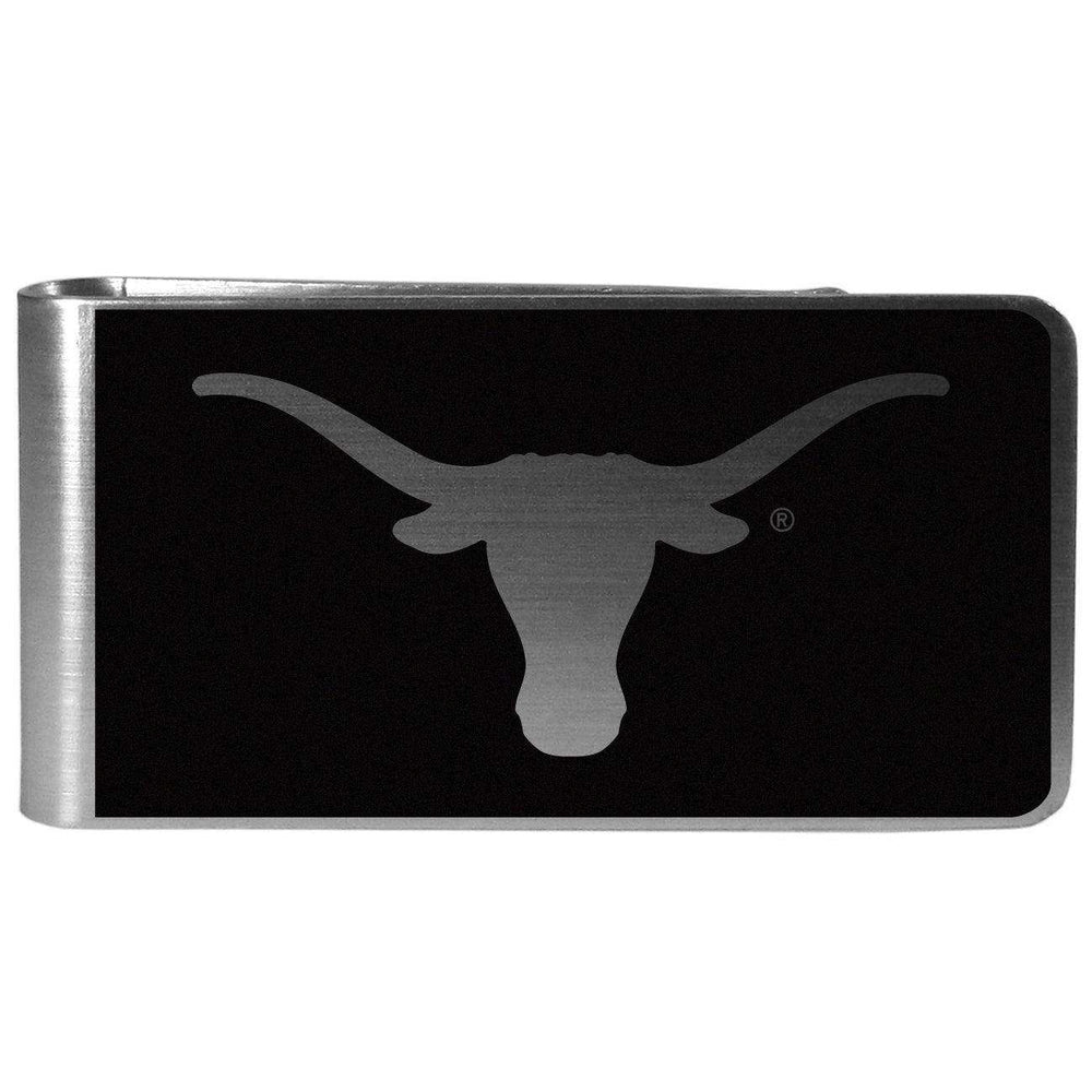 Texas Longhorns Black and Steel Money Clip - Siskiyou Buckle - Flyclothing LLC