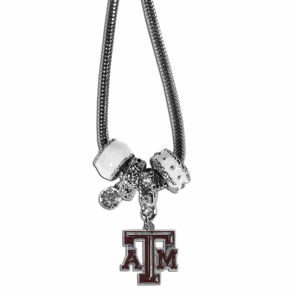 Texas A & M Aggies Euro Bead Necklace - Siskiyou Buckle - Flyclothing LLC