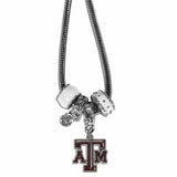 Texas A & M Aggies Euro Bead Necklace - Siskiyou Buckle - Flyclothing LLC