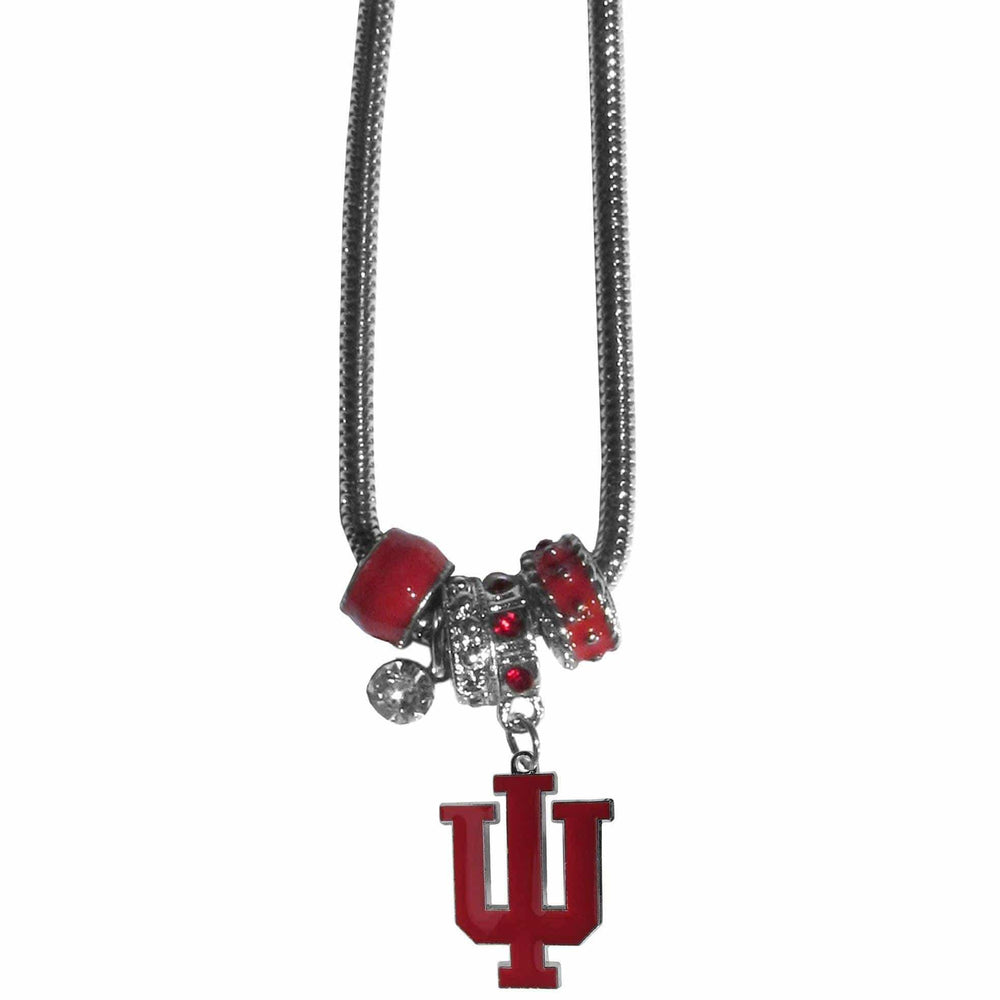 Indiana Hoosiers Euro Bead Necklace - Siskiyou Buckle - Flyclothing LLC
