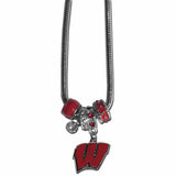 Wisconsin Badgers Euro Bead Necklace - Siskiyou Buckle - Flyclothing LLC