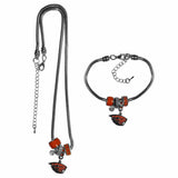 Oregon St. Beavers Euro Bead Necklace and Bracelet Set - Siskiyou Buckle - Flyclothing LLC