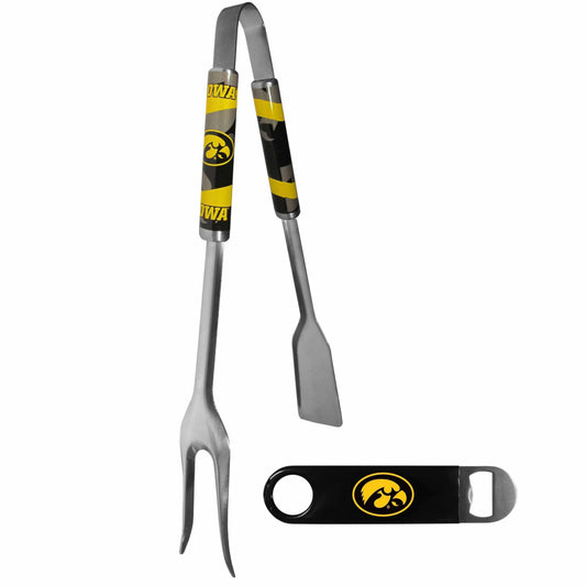 Iowa Hawkeyes 3 in 1 BBQ Tool and Bottle Opener - Siskiyou Buckle - Flyclothing LLC
