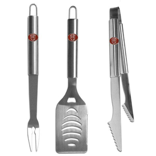 Indiana Hoosiers 3 pc Stainless Steel BBQ Set - Flyclothing LLC