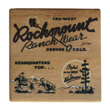 Cowboy Calf Roper Western Ceramic Coaster - Rockmount Clothing - Flyclothing LLC
