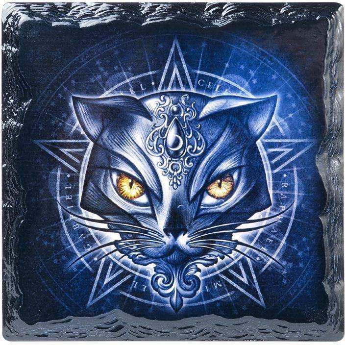 The Vault Alchemicat Slate Coaster - Alchemy Gothic - Flyclothing LLC