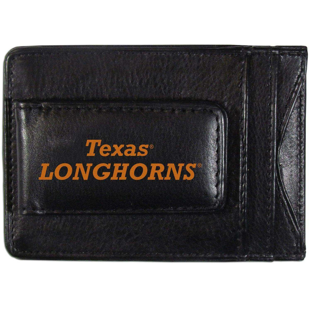 Texas Longhorns Logo Leather Cash and Cardholder - Siskiyou Buckle - Flyclothing LLC