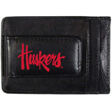 Nebraska Cornhuskers Logo Leather Cash and Cardholder - Siskiyou Buckle - Flyclothing LLC