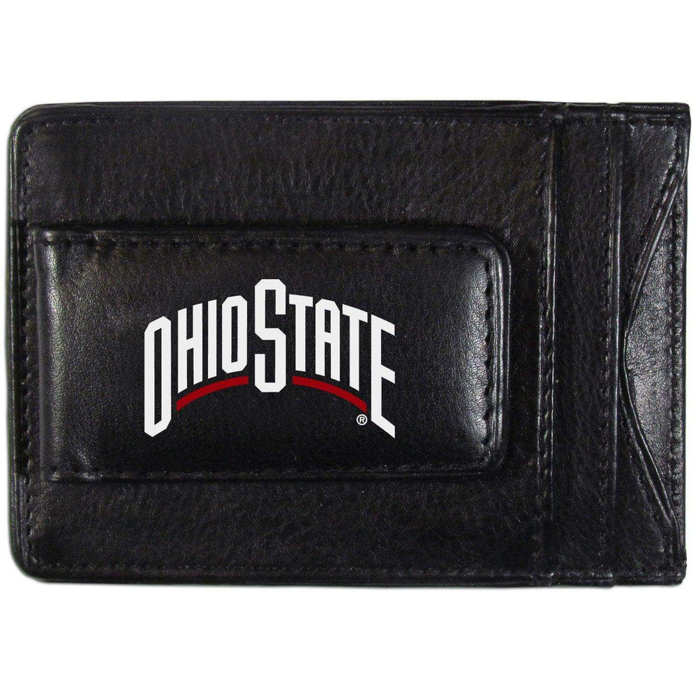 Ohio St. Buckeyes Logo Leather Cash and Cardholder - Siskiyou Buckle - Flyclothing LLC