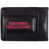 Georgia Bulldogs Logo Leather Cash and Cardholder - Siskiyou Buckle - Flyclothing LLC