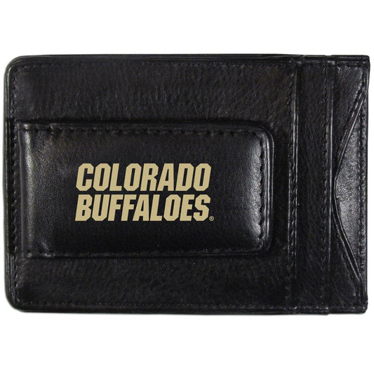 Colorado Buffaloes Logo Leather Cash and Cardholder - Flyclothing LLC