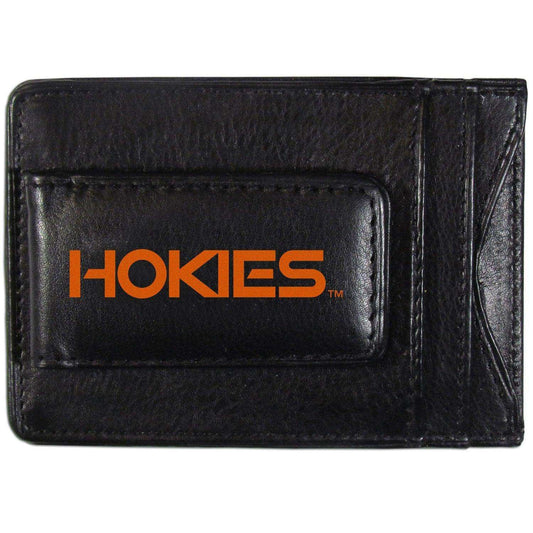 Virginia Tech Hokies Logo Leather Cash and Cardholder - Siskiyou Buckle - Flyclothing LLC