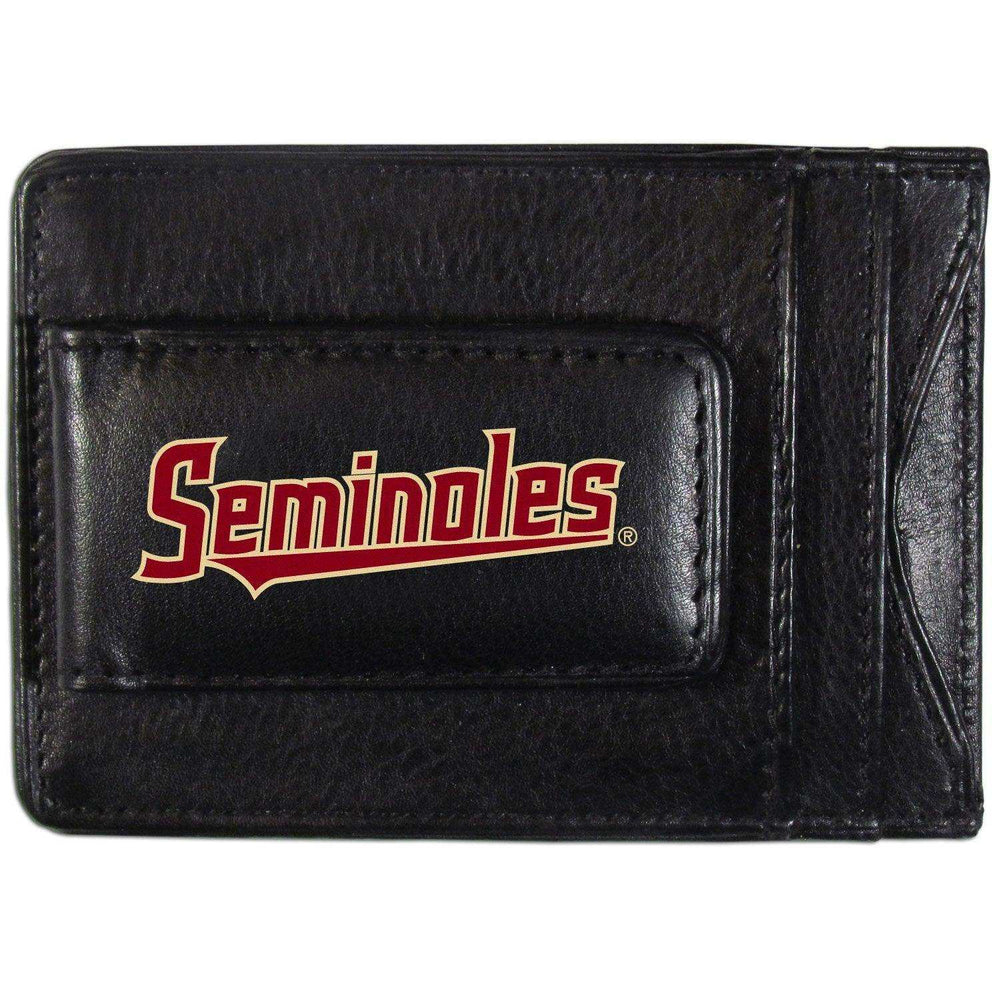 Florida St. Seminoles Logo Leather Cash and Cardholder - Siskiyou Buckle - Flyclothing LLC